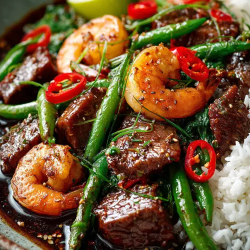 Steak and Shrimp Stir Fry
