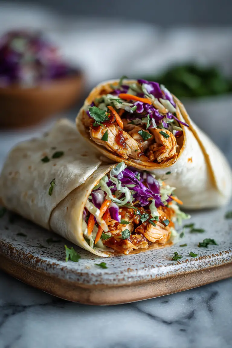 Thai Chicken Wrap with Slaw