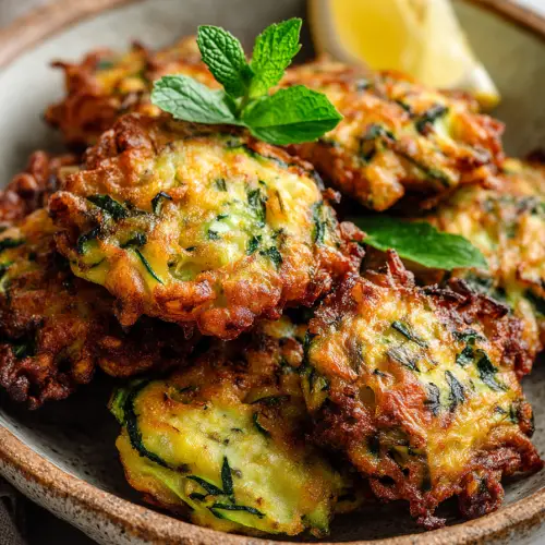 Zucchini Fritters Crispy Snack Recipe